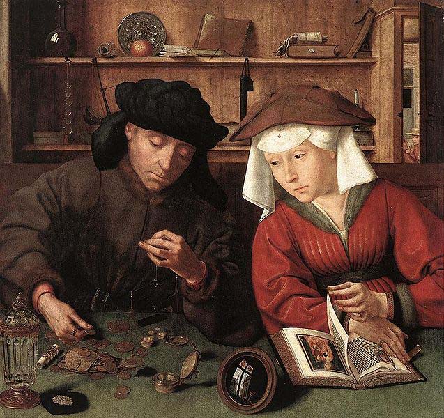 Quentin Matsys The Moneylender and his Wife